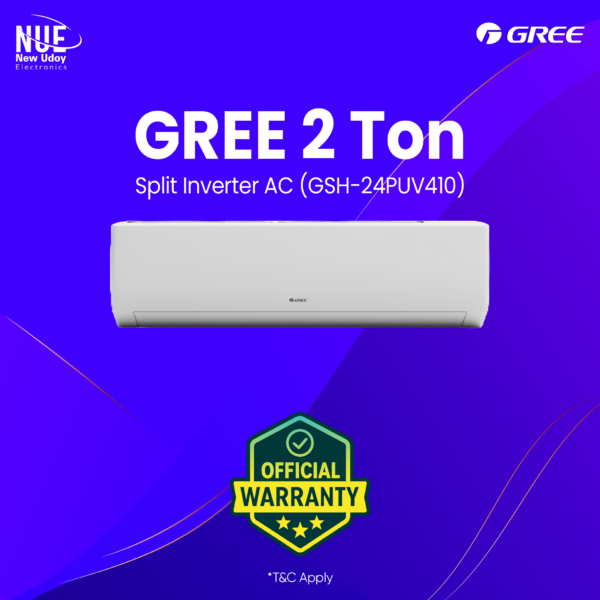 Gree Split Type Air Conditioner GSH-24PUV410 ( 2.0 Ton Inverter )