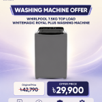Whirlpool Whitemagic Royal Plus 7.5Kg Top Load Washing Machine | In-Built Heater | Official