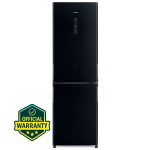 Hitachi R-BG410P6PBX-GBK 366L Stylish Bottom Freezer Refrigerator | Inverter | Dual Fan Cooling | Official