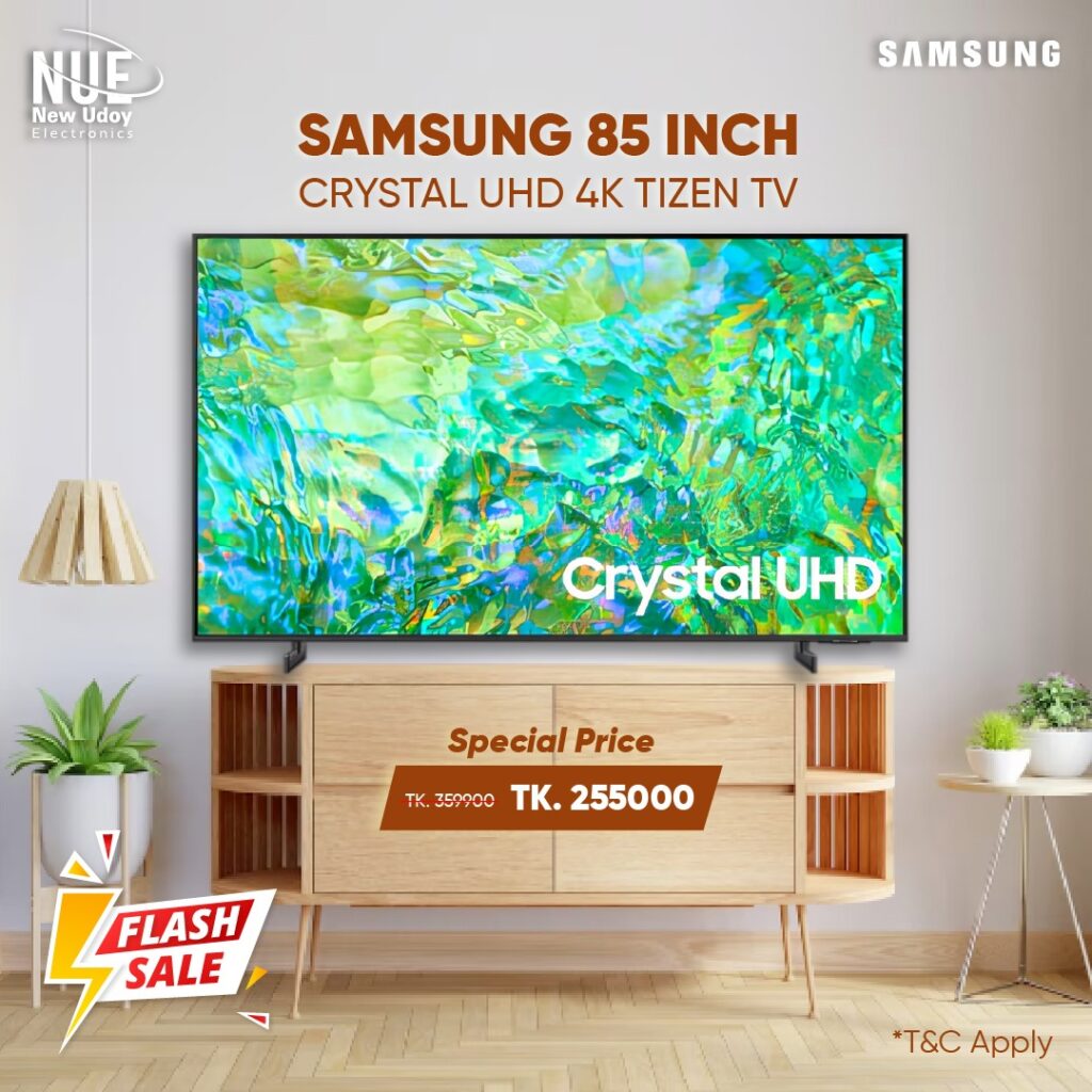 Samsung 65 Inch CU8100 Crystal UHD 4K Tizen TV New Udoy Electronics