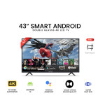 Sony Plus 43 inch Double Glass Voice Smart LED TV Wi-Fi Full HD 4K Supported Android Television