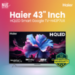 Haier 43 Inch HQLED Smart Google TV H43P7UX | Official Warranty | New Udoy Electronics