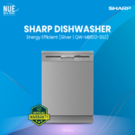 Sharp QW-MB612-SS2 Dishwasher Silver | 12 Place Settings, Energy Efficient | New Udoy Electronics