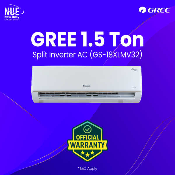 Gree Official GS-18XLMV32 1.5 Ton Split Inverter AC