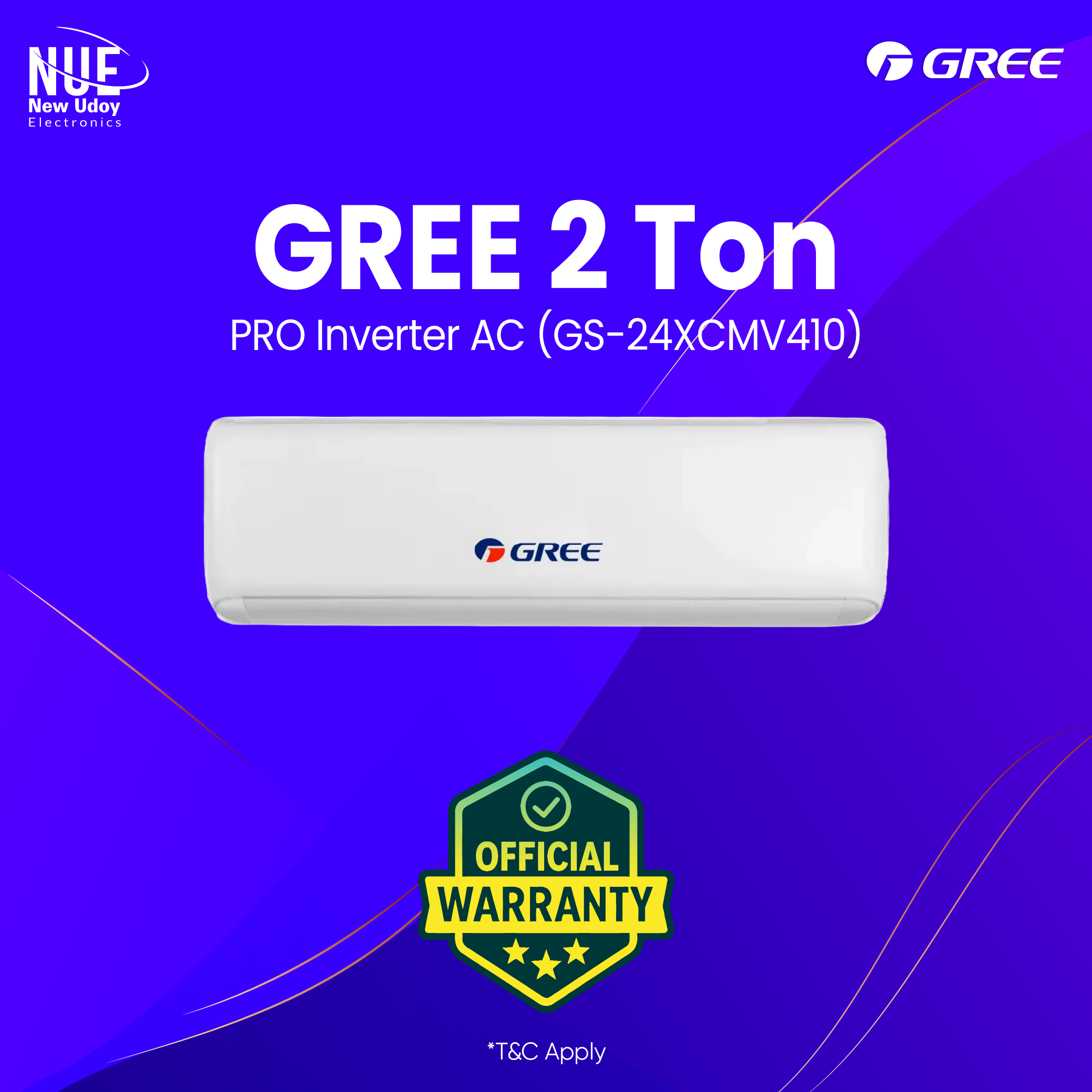 GS-24XCMV410 Gree 2 Ton GS-24XCMV410 PRO Inverter AC 2024 - Image 1