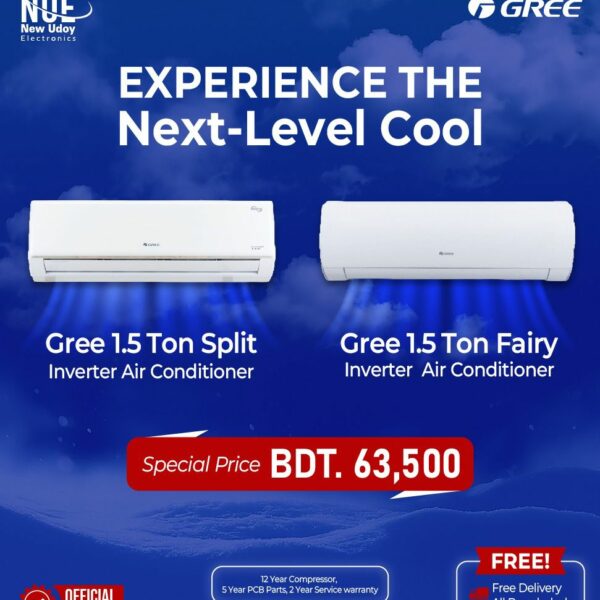 Gree 1.5-Ton Wi-Fi GS-18XFV32 Fairy Inverter AC (official)