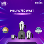 Philips HL7757 750W Mixer Grinder with 3 Jars | Powerful Kitchen Grinder with Official Warranty
