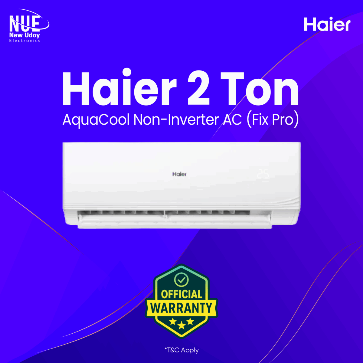 Haier 2 ton offical AquaCool AC  HSU-24 Aquacool - Image 1