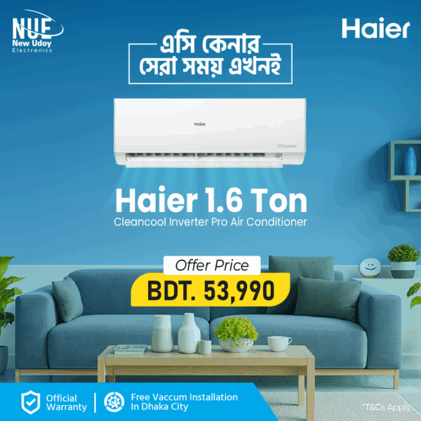 Haier official HSU-19Cleancool 1.6 Ton Inverter Pro Air Conditioner HSU-19CleanCool(INV)(Pro)