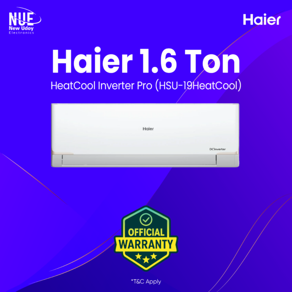 Haier Official 1.6 Ton Inverter HSU-19HeatCool AC (INV) (PRO)