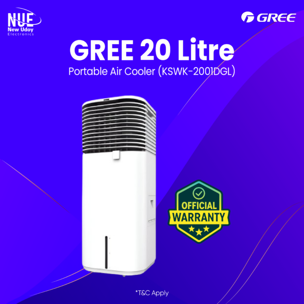 Gree official KSWK-2001DGL  White portable Air-cooler (20 Liter)