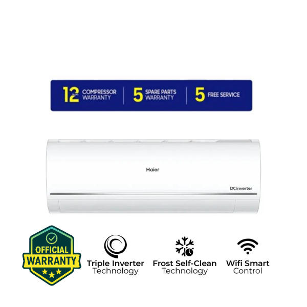 Haier HSU-19UVCool(INV)(Pro)(X6) Inverter 1.6 Ton DC Inverter Wi-Fi Air Conditioner | UV Sterilization | Official