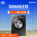 Official Warranty Samsung 8kg Front Loading Washing Machine (WW80AGAS21AXLP)