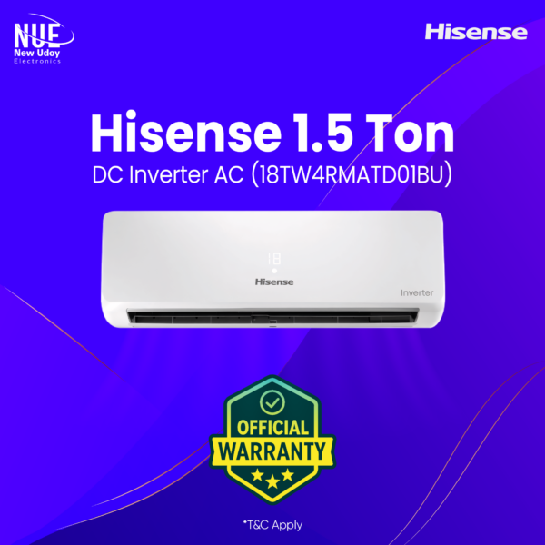 Hisense 1.5 Ton Full DC Inverter AC AS-18TW4RMATD01BU