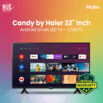 Candy by Haier Official 32'' Android Smart LED TV – C32K7G | Google Play | Built-in WiFi | Free Bongo Subscription | Official Warranty by Haier