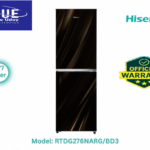 Hisense Official 277 Ltr TMF Glass Door Refrigerator – Rose Gold Model (RTDG276NARG/BD3)