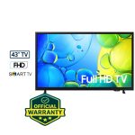 Samsung UA43F6000FRSER 43 Inch Full HD Smart TV | HDR | Tizen OS | Official