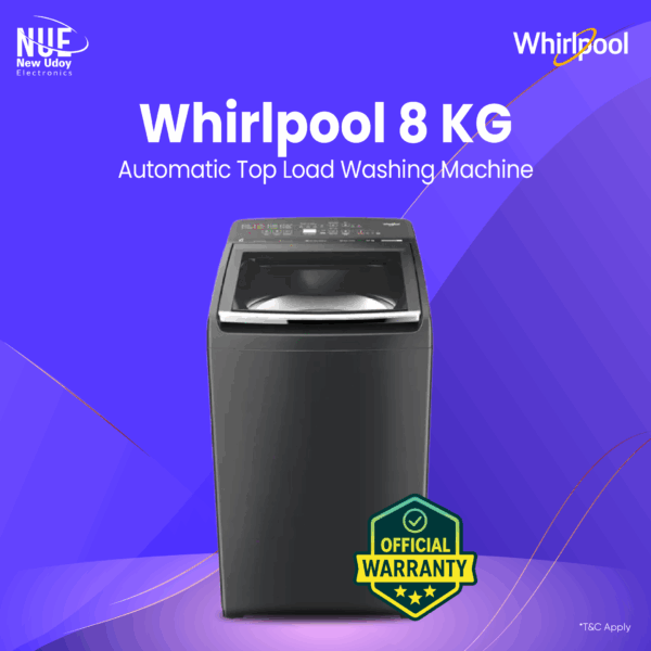 Whirlpool 8 kg Fully Automatic Top Load Washing Machine with In-built Heater Grey (MAGIC CLEAN PRO SW 8 KG GREY 10YMW)