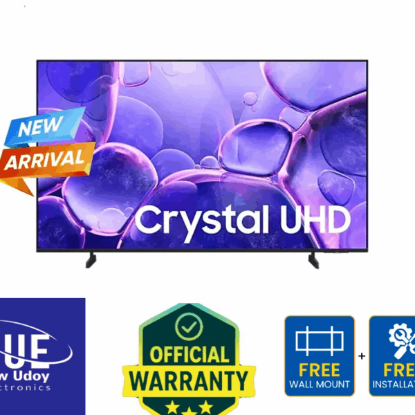 Samsung 43" Crystal UHD 4K Smart Television - 43U8510F ( 2025 Edition ) Official warranty Panel: 3 years Spare Parts: 3 years Home Service: 3 years