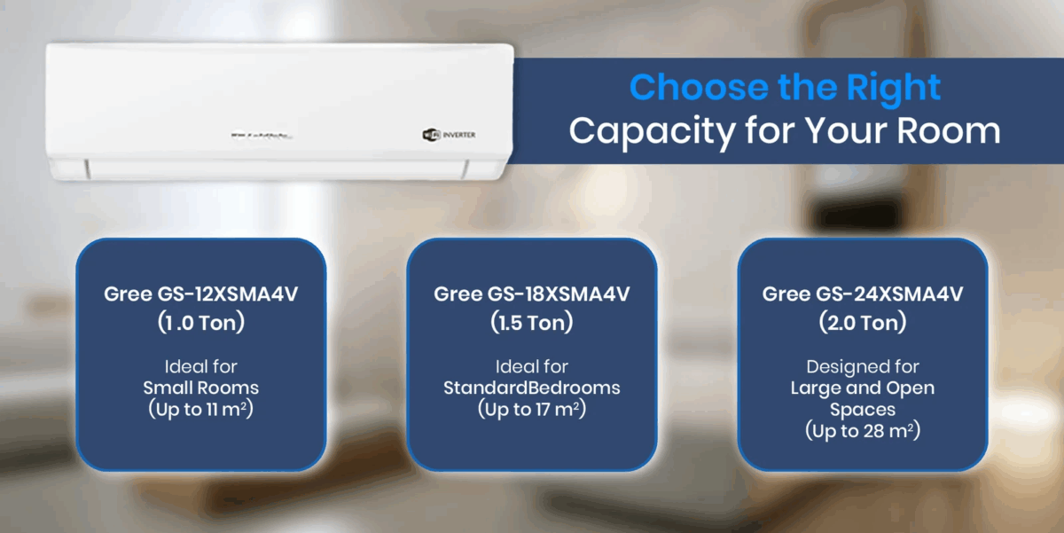 Gree Official Warranty 1.5 Ton Inverter Shimo Split Type Air Conditioner (GS-18XSMA4V) - Image 2