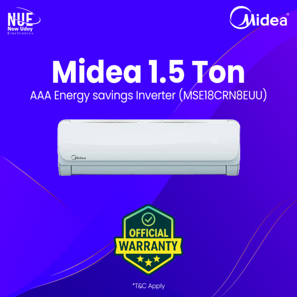 Midea AAA Energy savings Inverter 1.5 Ton MSE18CRN8EUU (Official) 12 years compressor warranty