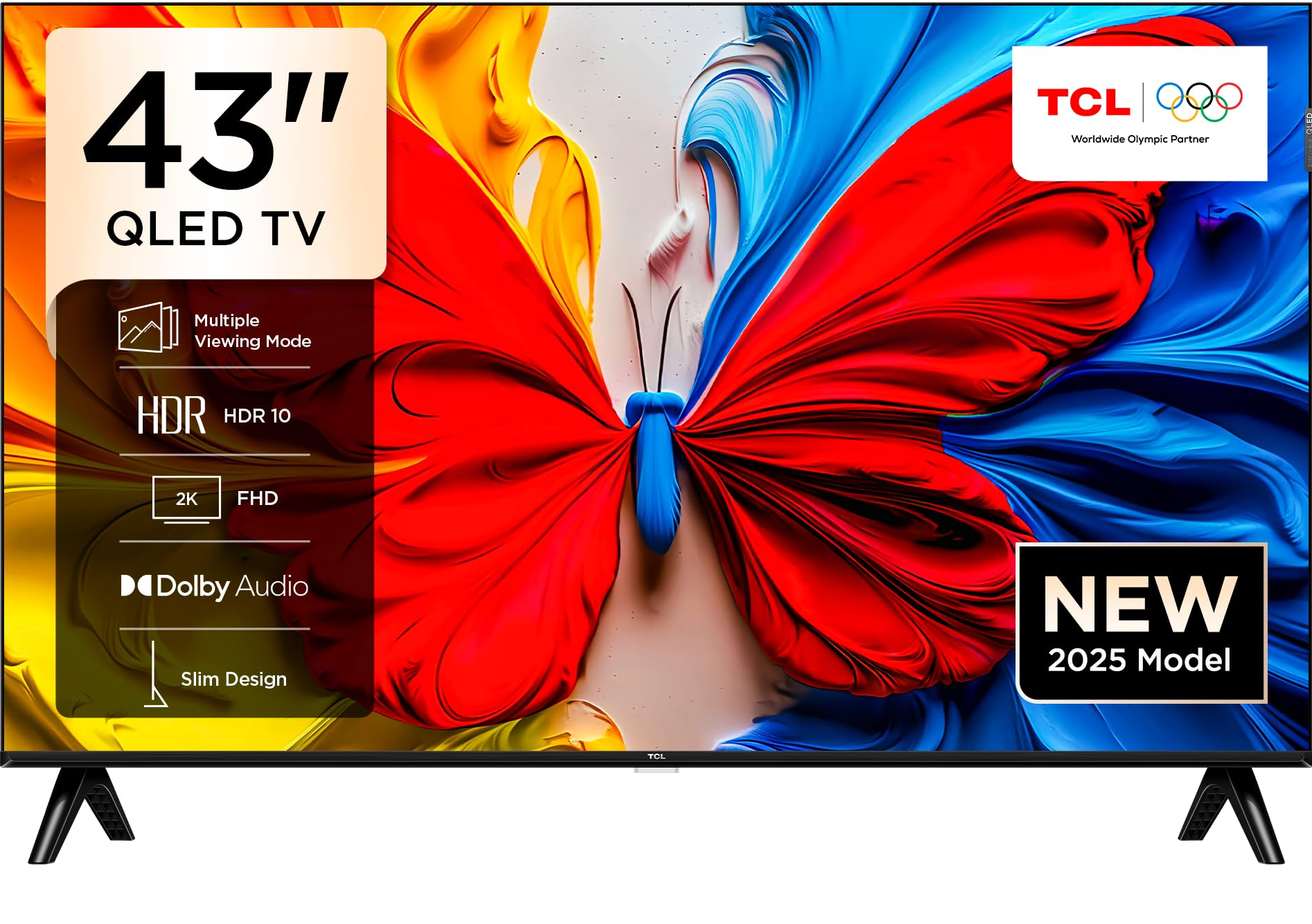 111 TCL Official 43S5K 43" FHD QLED Smart Google TV - Image 1