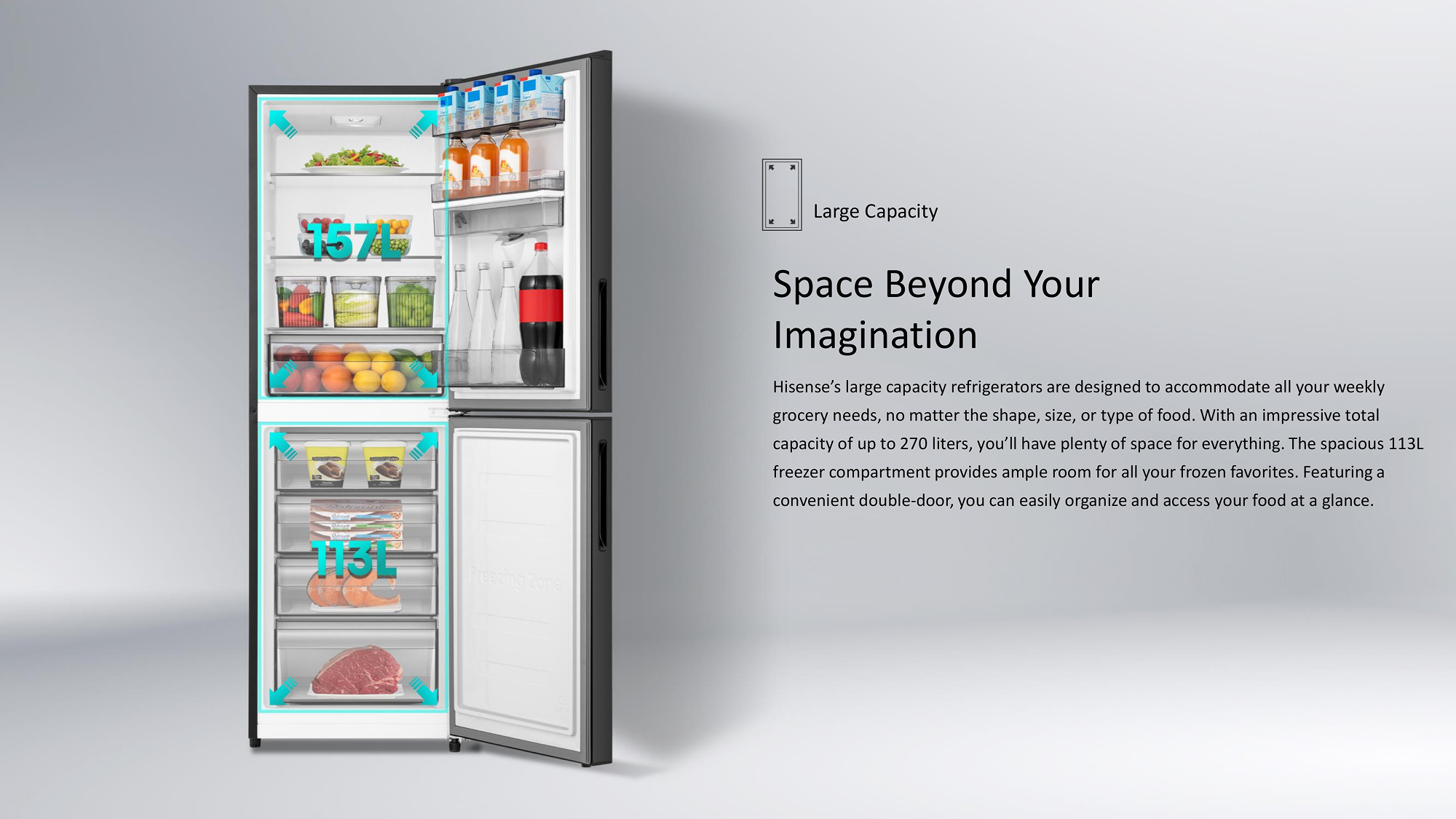 270L_BMF_with_Water_Dispenser_REF_Feature_images_Updated-31 Hisense 270 L Bottom Mount Freezer RB1G266NAB/BD3 official - Image 5