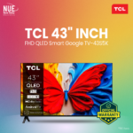 TCL 43 Inch FHD QLED Smart Google TV (43S5K) | HDR10 & Dolby Audio | Official Warranty