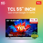 TCL 55 Inch QLED 4K Smart Google TV (55P8K) | 144Hz Game Master | Official Warranty