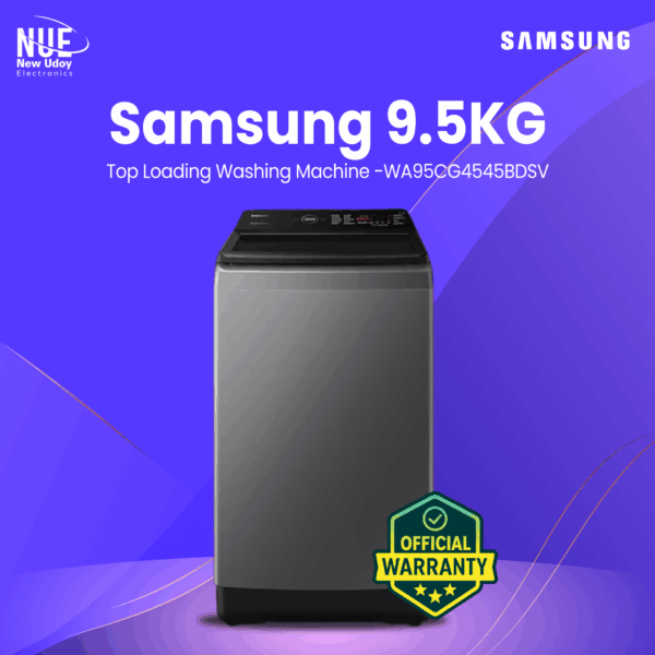Samsung Official 9.5 KG Top Loading Washing Machine | WA95CG4545BDSV
