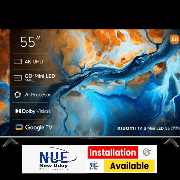 Xiaomi official TV S Mini LED  55 Inch 4K UHD QD-Mini LED Smart Android Google TV (Global Version) 2025