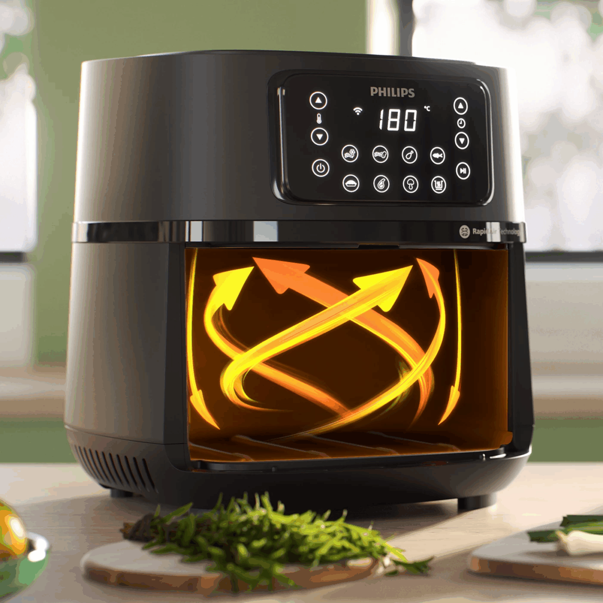 Philips HD9285 XXL Connected Air Fryer: 7.2 Ltr, Rapid Air টেকনোলজি, HomeID App কন্ট্রোল - Image 3