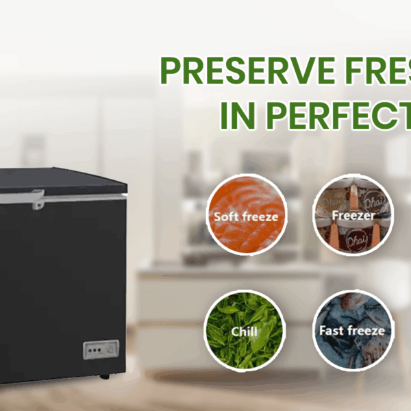 Sharp 280 Liter SCF-K400X-BK2 Large Storage Capacity Chest Freezer