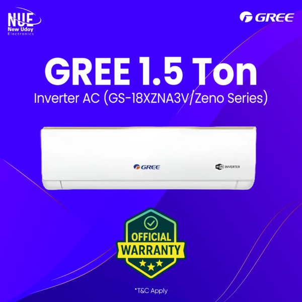 Gree Zeno GS-18XZNA3V 1.5 Ton Inverter Air Conditioner | Official Warranty |