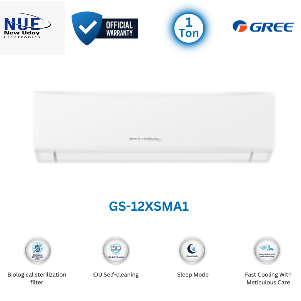 Gree 1.0 Ton Official Shimo  Split Type Non Inverter Air Conditioner GS-12XSMA1