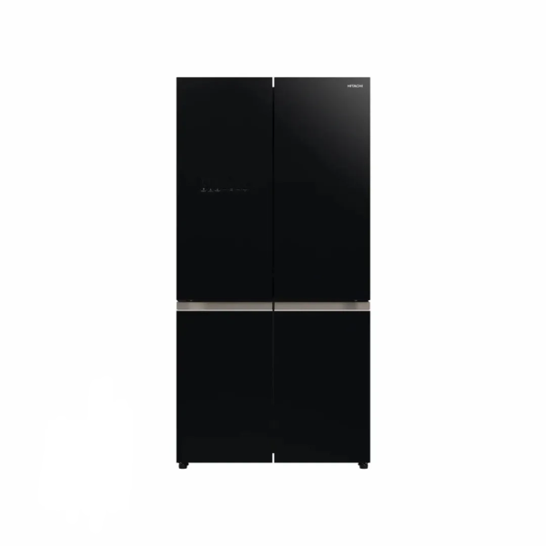 Hitachi R-WB640V0PB-KD-GBK 638L 4 Door French Bottom Freezer | Inverter | No Frost | Premium Glass |