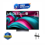 LG OLED65C5 65 Inch OLED evo AI 4K Smart TV | α9 AI Processor Gen8 | 144Hz | Dolby Vision