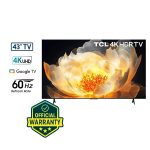 TCL Official 43V6C 43 Inch UHD 4K Google TV | HDR10 | Dolby Audio | 2GB+16GB