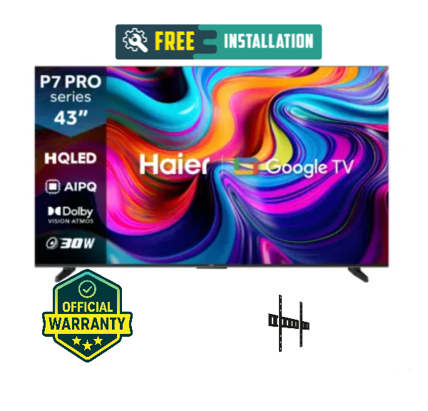 Haier Official H43 P7 PRO 43 Inch 4K UHD QLED Google TV