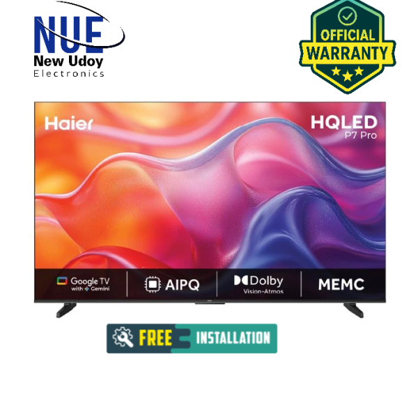 Haier Official H50 P7 PRO 50 Inch 4K UHD QLED Google TV