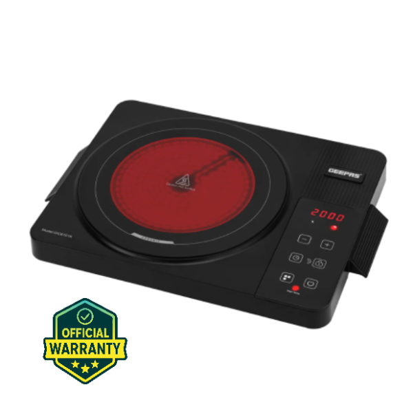 Geepas Official GIC6101K Multi Functions Digital Infrared Cooker | 2000W Touch Control | Best Price in Bangladesh