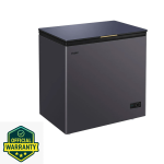 Haier official 200 Litre Glass Door Chest Freezer (HCF-230SGML)-Premium Ash Blue