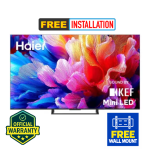 Haier H65M80GUX 65 Inch QD-Mini LED 4K Google TV | 120Hz Motion Rate | Dolby Vision IQ | Dolby Atmos | Sound by KEF | 2GB+32GB