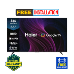 Haier 65S85GUX 65 Inch 4K QLED Google TV | Dolby Vision | Dolby Atmos | MEMC | 2GB+32GB | Official